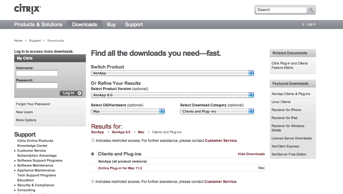 citrix access gateway download mac