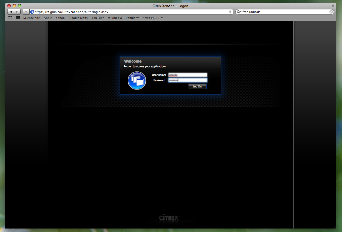 citrix receiver for mac not launching apps